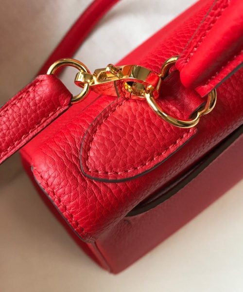 1:1 Replica Hermes Kelly 28 Rouge Casaque Togo Bag For Women, Women's Handbags, Shoulder Bags 11in/28cm