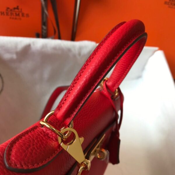 1:1 Replica Hermes Kelly 28 Rouge Casaque Togo Bag For Women, Women's Handbags, Shoulder Bags 11in/28cm