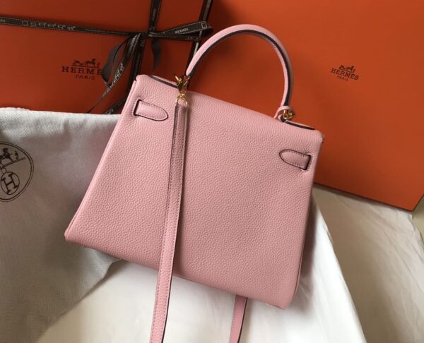1:1 Replica Hermes Kelly 28cm Bubblegum Pink Togo Bag For Women, Women's Handbags, Shoulder Bags 11in/28cm