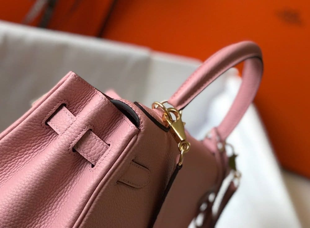 1:1 Replica Hermes Kelly 28cm Bubblegum Pink Togo Bag For Women, Women's Handbags, Shoulder Bags 11in/28cm