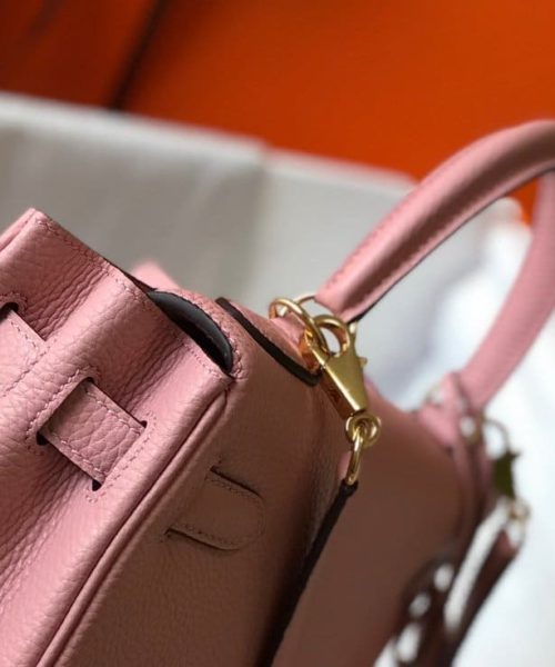 1:1 Replica Hermes Kelly 28cm Bubblegum Pink Togo Bag For Women, Women's Handbags, Shoulder Bags 11in/28cm