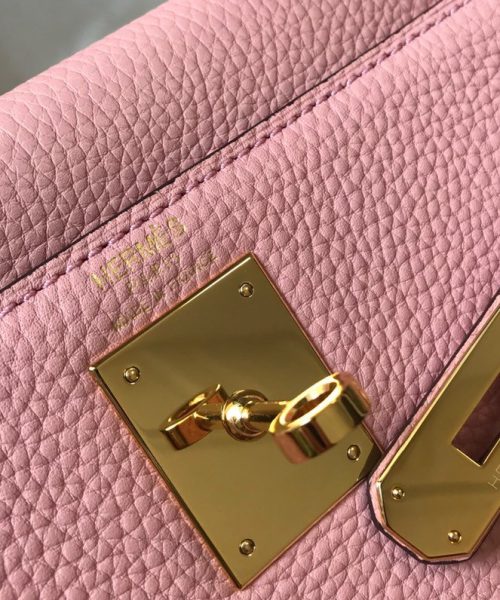 1:1 Replica Hermes Kelly 28cm Bubblegum Pink Togo Bag For Women, Women's Handbags, Shoulder Bags 11in/28cm