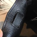 1:1 Replica Hermes Kelly Black For Women Gold Toned Hardware 10in/25cm