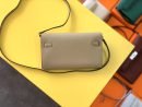 1:1 Replica Hermes Kelly Classique To Go Wallet  21cm/8.3in Gold Toned Hardware For Women Cream
