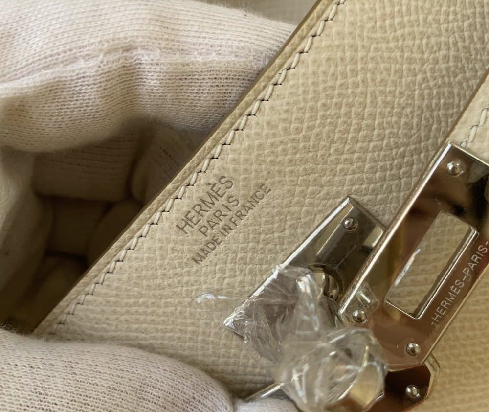 1:1 Replica Hermes Kelly Classique To Go Wallet 21cm/8.3in Gold Toned Hardware For Women Cream