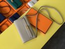1:1 Replica Hermes Kelly Classique To Go Wallet  21cm/8.3in Gold Toned Hardware For Women Cream