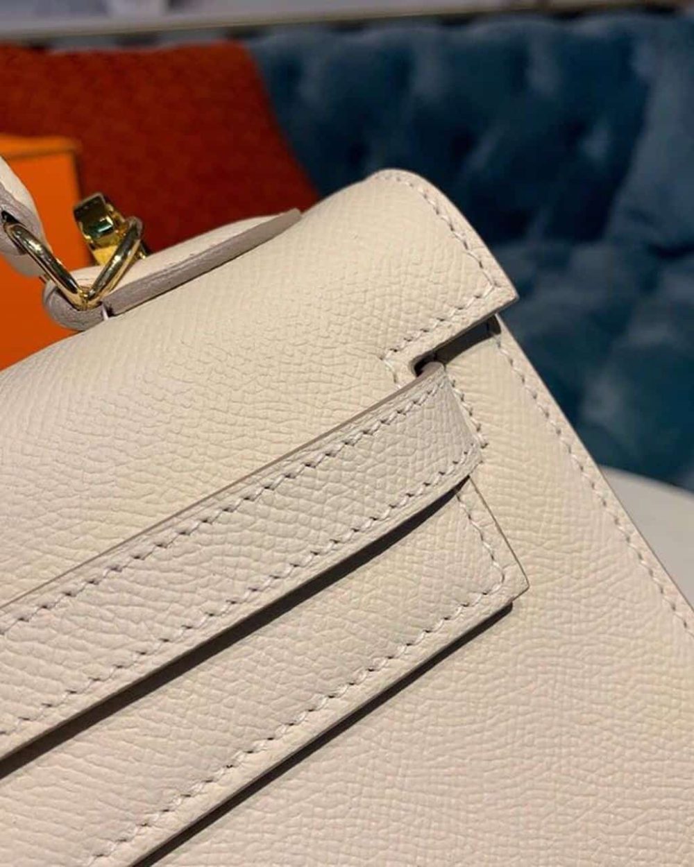 1:1 Replica Hermes Kelly Craie For Women Gold Toned Hardware 10in/25cm