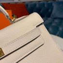 1:1 Replica Hermes Kelly Craie For Women Gold Toned Hardware 10in/25cm
