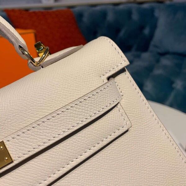 1:1 Replica Hermes Kelly Craie For Women Gold Toned Hardware 10in/25cm