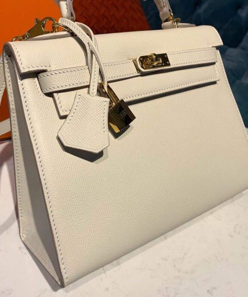 1:1 Replica Hermes Kelly Craie For Women Gold Toned Hardware 10in/25cm