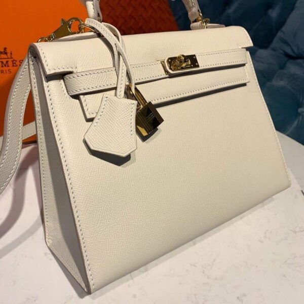 1:1 Replica Hermes Kelly Craie For Women Gold Toned Hardware 10in/25cm
