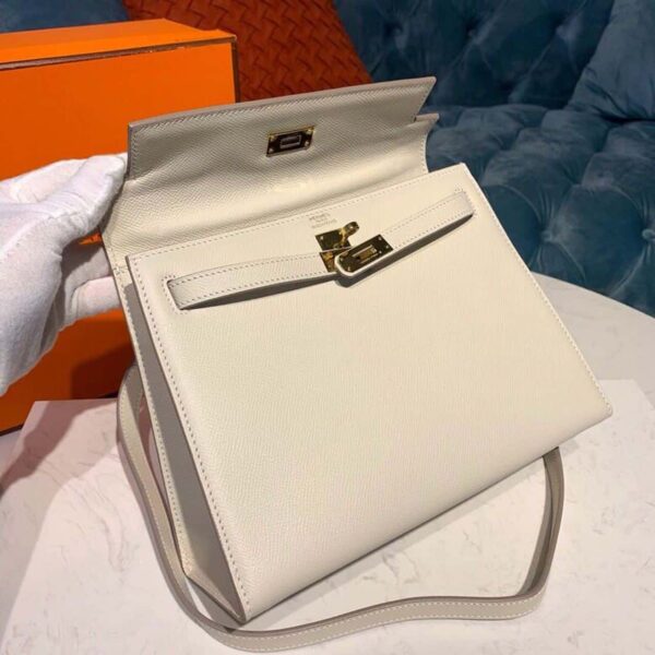 1:1 Replica Hermes Kelly Craie For Women Gold Toned Hardware 10in/25cm