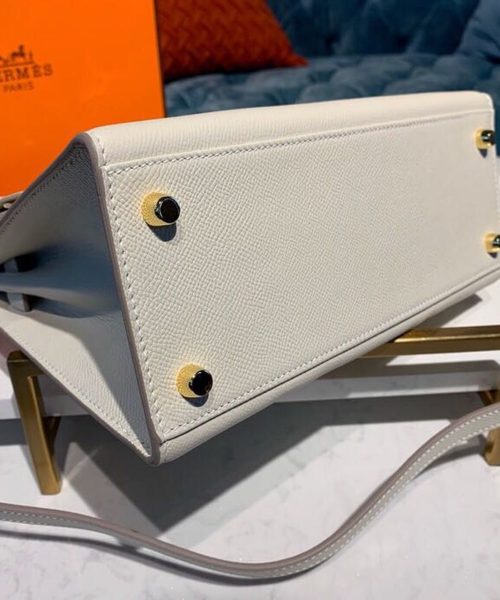 1:1 Replica Hermes Kelly Craie For Women Gold Toned Hardware 10in/25cm