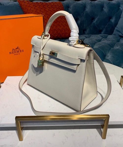 1:1 Replica Hermes Kelly Craie For Women Gold Toned Hardware 10in/25cm