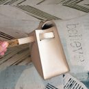 1:1 Replica Hermes Kelly Pochettee White For Women Gold Toned Hardware 8.5in/22cm