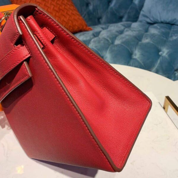 1:1 Replica Hermes Kelly Tomate For Women Gold Toned Hardware 10in/25cm