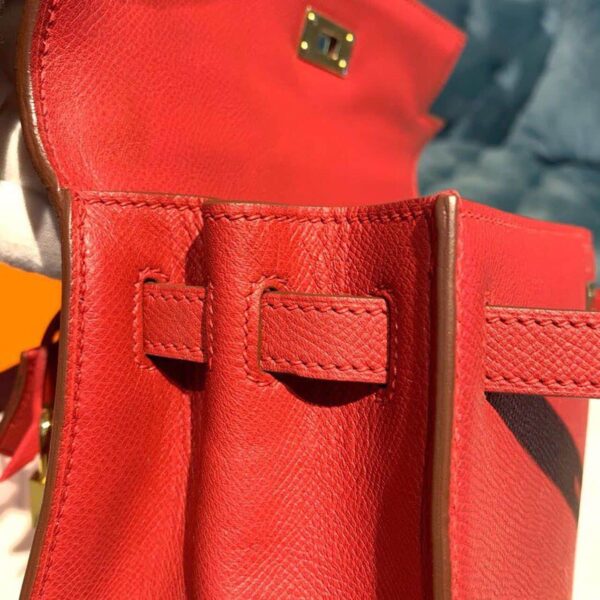 1:1 Replica Hermes Kelly Tomate For Women Gold Toned Hardware 10in/25cm