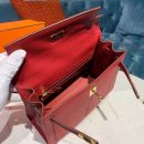 1:1 Replica Hermes Kelly Tomate For Women Gold Toned Hardware 10in/25cm