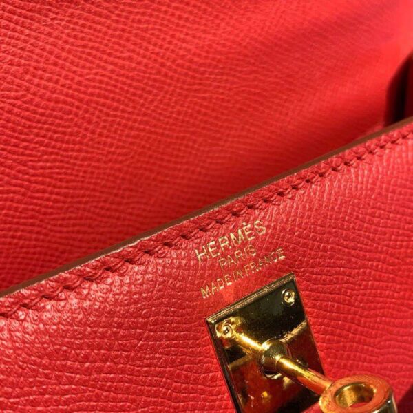 1:1 Replica Hermes Kelly Tomate For Women Gold Toned Hardware 10in/25cm