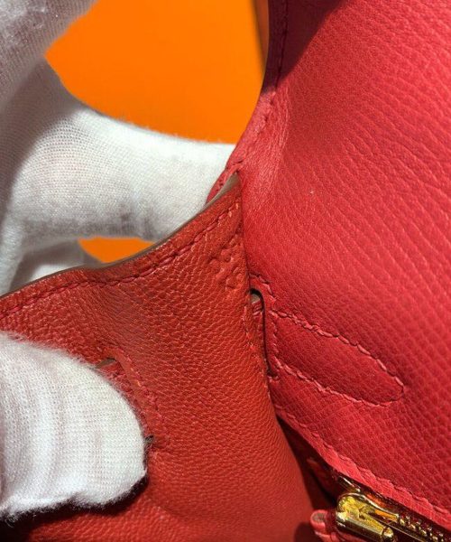 1:1 Replica Hermes Kelly Tomate For Women Gold Toned Hardware 10in/25cm