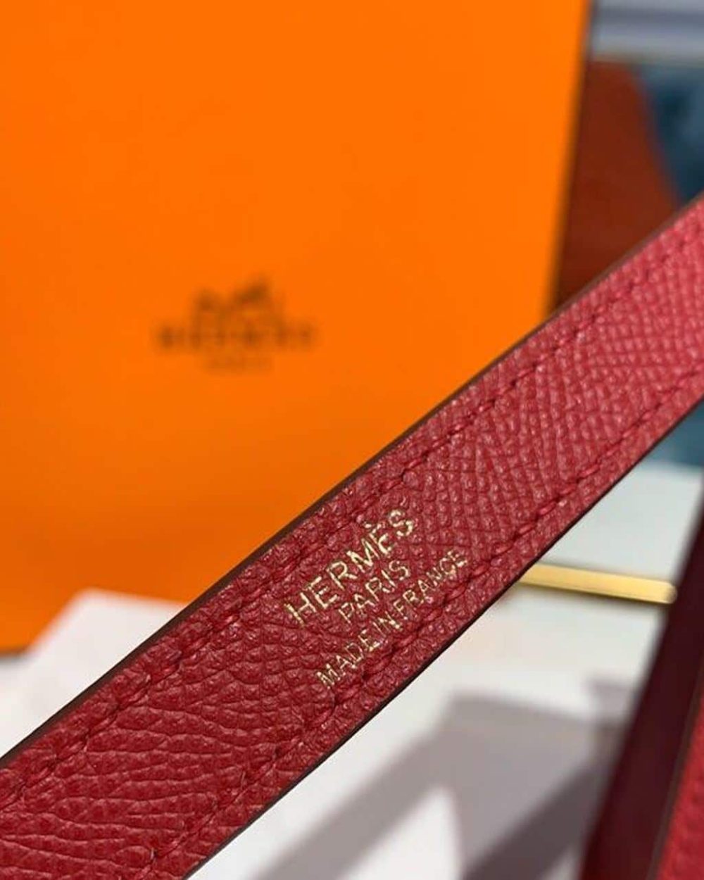 1:1 Replica Hermes Kelly Tomate For Women Gold Toned Hardware 10in/25cm