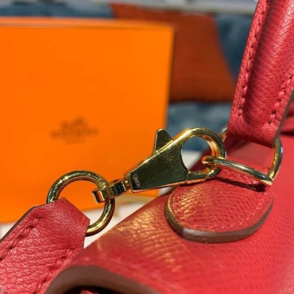 1:1 Replica Hermes Kelly Tomate For Women Gold Toned Hardware 10in/25cm