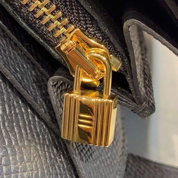 1:1 Replica Hermes Kelly Wallet To Go Woc Black With Gold Toned Hardware Bag For Women 8.2in/21cm