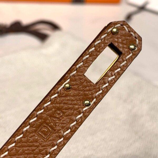 1:1 Replica Hermes Kelly Wallet To Go Woc Brown With Gold Toned Hardware Bag For Women 8.2in/21cm