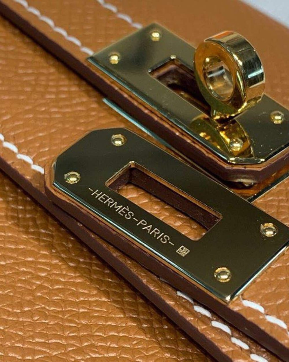 1:1 Replica Hermes Kelly Wallet To Go Woc Brown With Gold Toned Hardware Bag For Women 8.2in/21cm