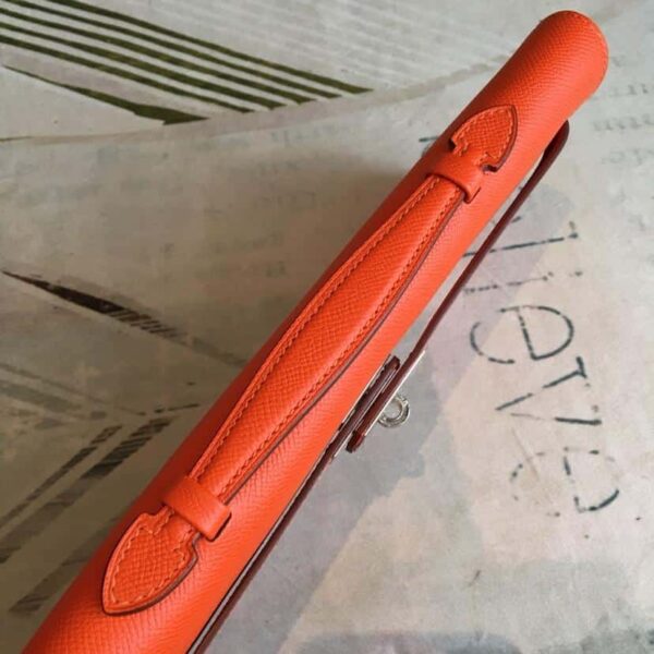 1:1 Replica Hermes Kelly Wallet To Go Woc Epsom Orange For Women, Women's Wallet 12.2in/31cm