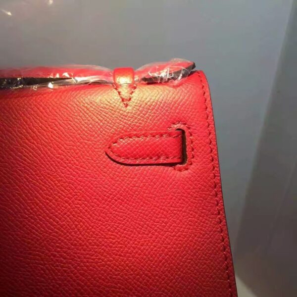 1:1 Replica Hermes Kelly Wallet To Go Woc Epsom Red For Women, Women's Wallet 8.5in/22cm