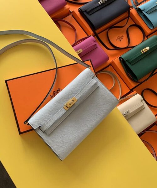 1:1 Replica Hermes Kelly Wallet To Go Woc Epsom White For Women, Women's Wallet 8.3in/21cm