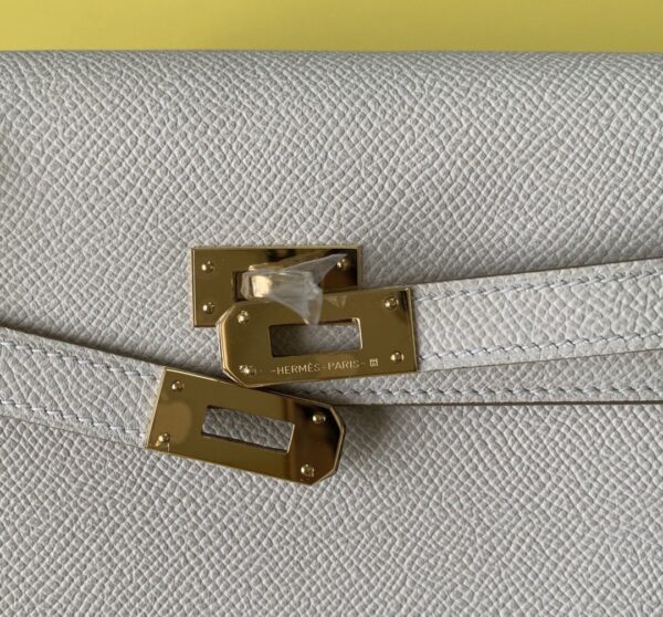 1:1 Replica Hermes Kelly Wallet To Go Woc Epsom White For Women, Women's Wallet 8.3in/21cm
