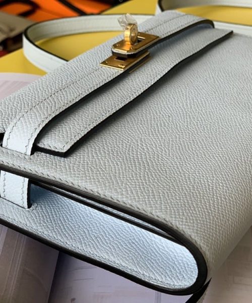1:1 Replica Hermes Kelly Wallet To Go Woc Epsom White For Women, Women's Wallet 8.3in/21cm