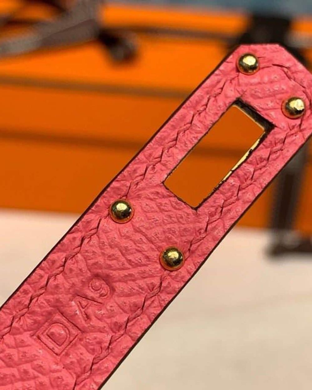 1:1 Replica Hermes Kelly Wallet To Go Woc Pink With Gold Toned Hardware Bag For Women 8.2in/21cm