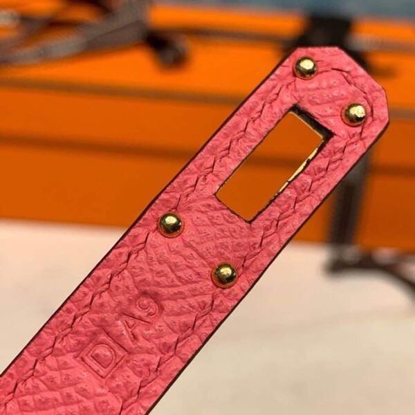 1:1 Replica Hermes Kelly Wallet To Go Woc Pink With Gold Toned Hardware Bag For Women 8.2in/21cm
