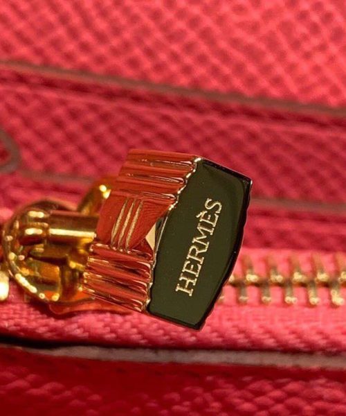 1:1 Replica Hermes Kelly Wallet To Go Woc Pink With Gold Toned Hardware Bag For Women 8.2in/21cm