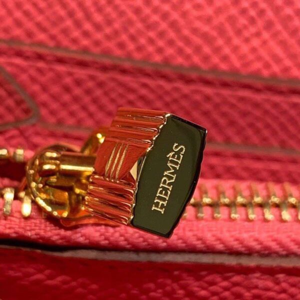 1:1 Replica Hermes Kelly Wallet To Go Woc Pink With Gold Toned Hardware Bag For Women 8.2in/21cm