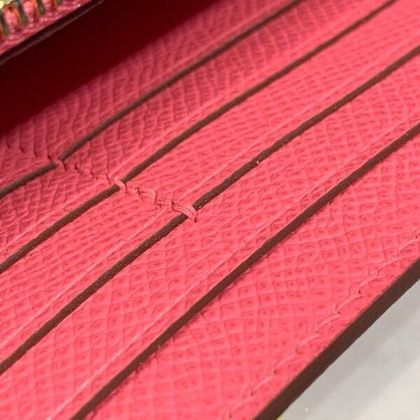 1:1 Replica Hermes Kelly Wallet To Go Woc Pink With Gold Toned Hardware Bag For Women 8.2in/21cm