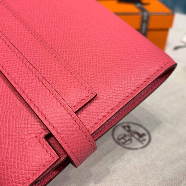 1:1 Replica Hermes Kelly Wallet To Go Woc Pink With Gold Toned Hardware Bag For Women 8.2in/21cm