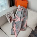 Hermes La Berline Bayadere Scarf 90 Pink 71in/180cm 