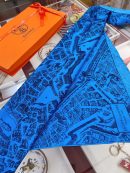 Hermes La Cite Cavalerie 2019 Octave Marsal Dark Blue 90cm/35in H003373S 04.