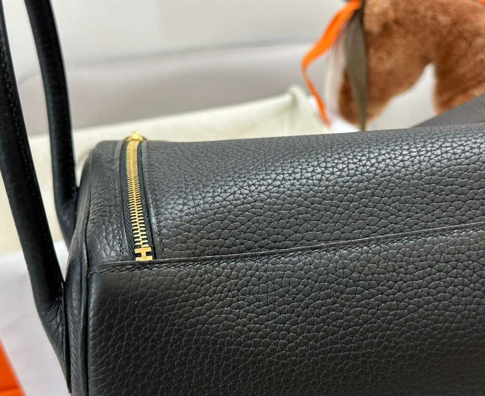 1:1 Replica Hermes Lady Lindi Bag White/Black/Green Khaki For Women 10.2in/26cm