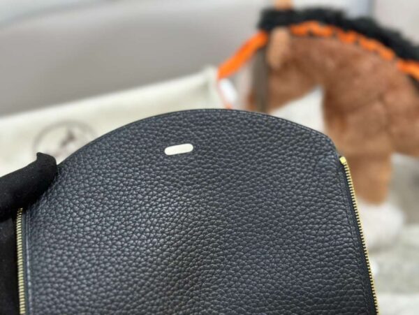 1:1 Replica Hermes Lady Lindi Bag White/Black/Green Khaki For Women 10.2in/26cm