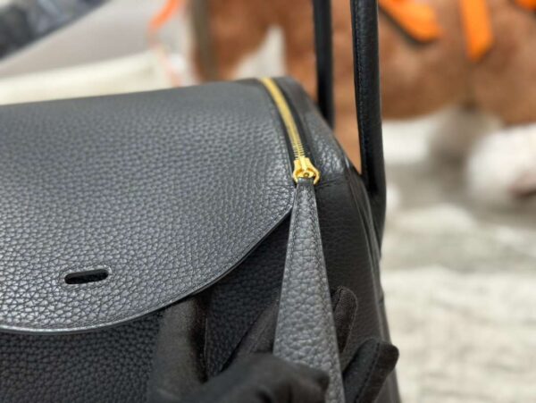 1:1 Replica Hermes Lady Lindi Bag White/Black/Green Khaki For Women 10.2in/26cm