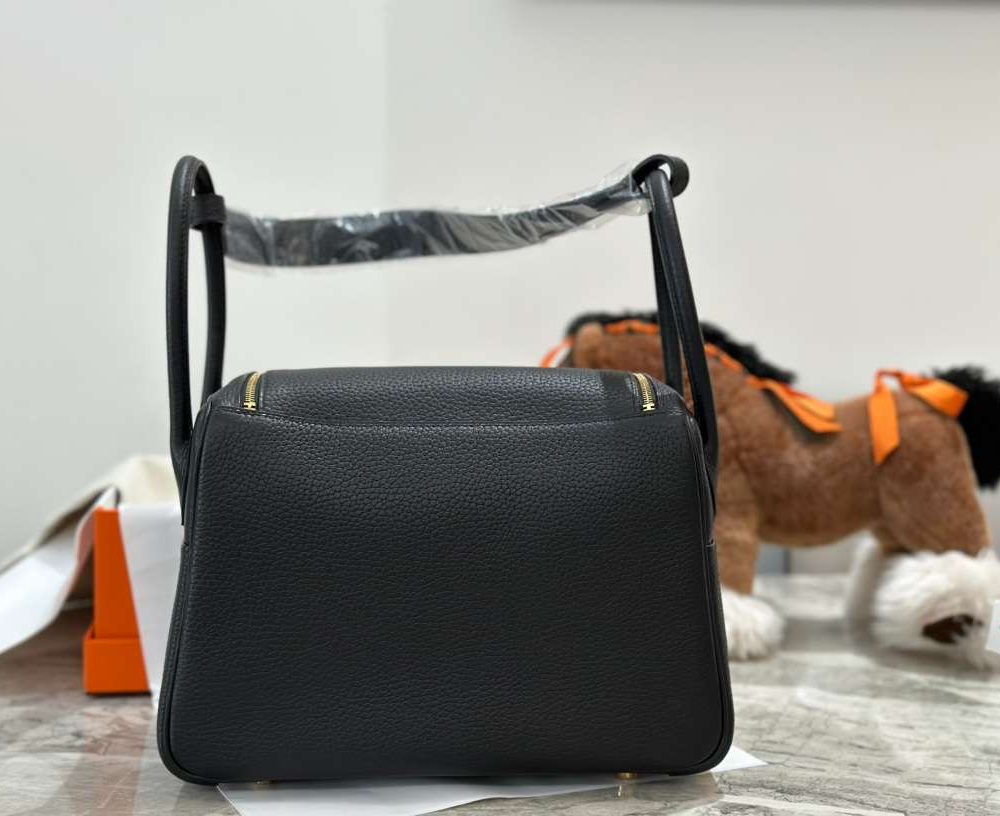 1:1 Replica Hermes Lady Lindi Bag White/Black/Green Khaki For Women 10.2in/26cm