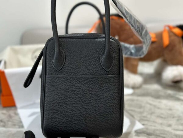 1:1 Replica Hermes Lady Lindi Bag White/Black/Green Khaki For Women 10.2in/26cm