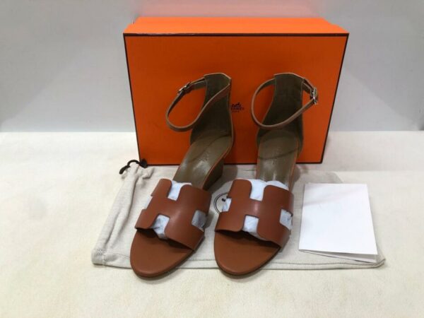 Hermes Legend Sandal Brown For Women, Women's Shoes H172196Z