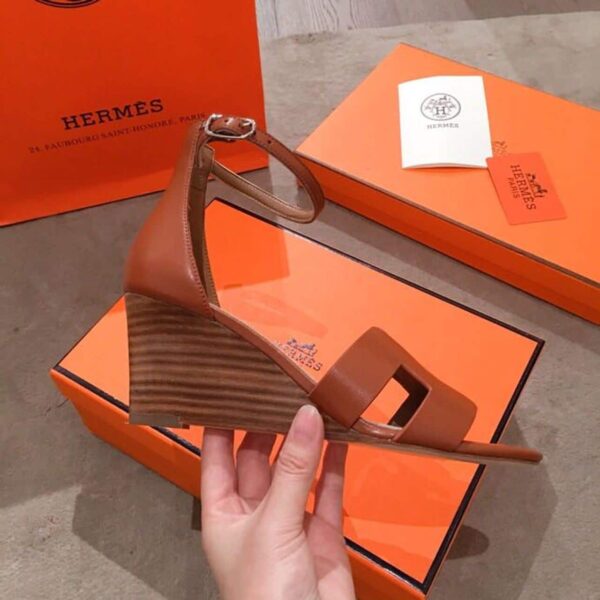Hermes Legend Sandal Brown For Women, Women's Shoes H172196Z
