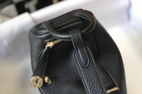 1:1 Replica Hermes Lindy Mini Clemence Bag Black For Women, Women’s Handbags, Shoulder And Crossbody Bags 7.5in/19cm